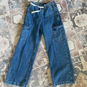 High Waist Wide Leg Jeans Size XS